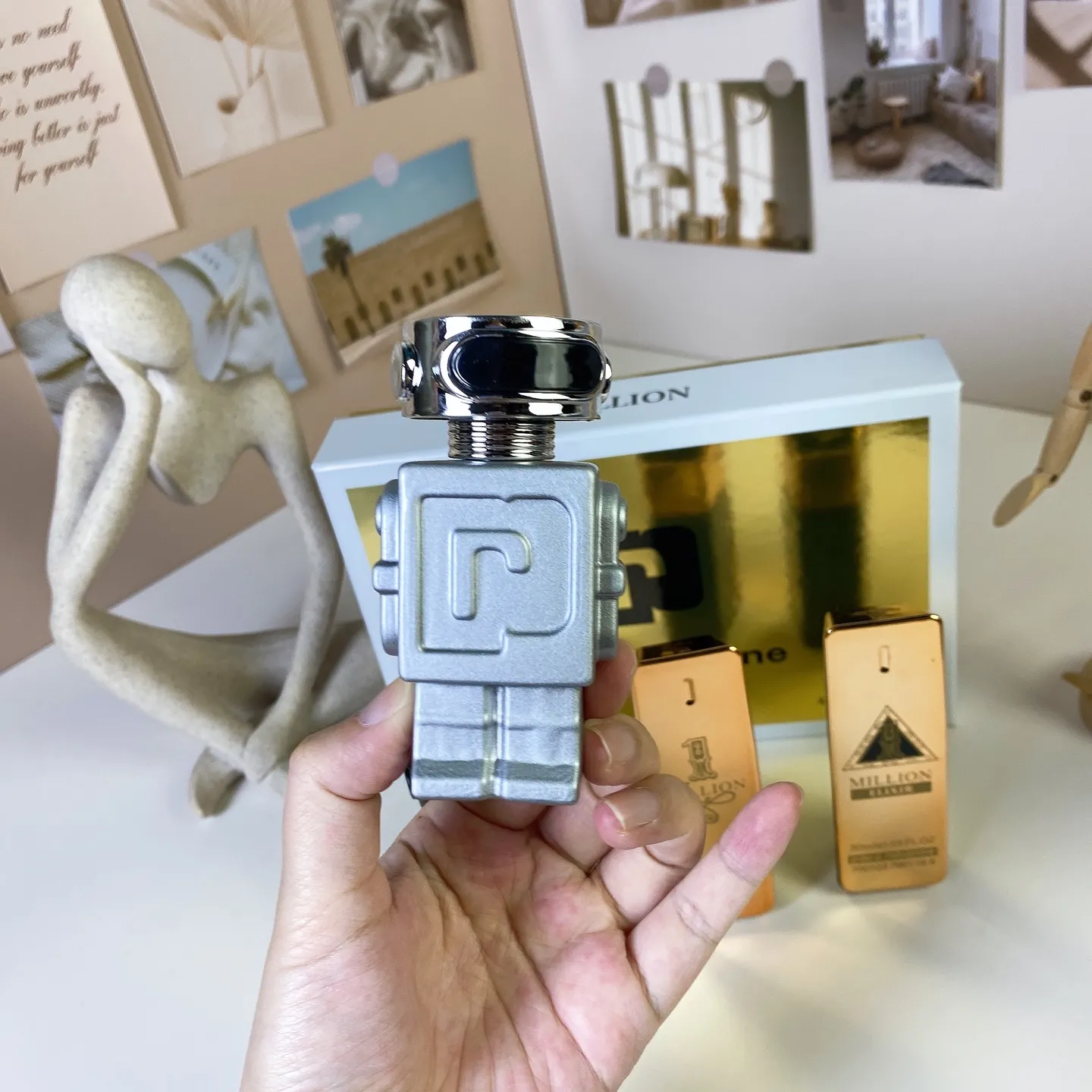 Paco Rabanne Robot Million Men's Sample Four Piece Set 30mlx4, with Spray Nozzle Paco Rabanne Robot Million Men's Sample Four Piece Set 30mlx4, with Spray Nozzle