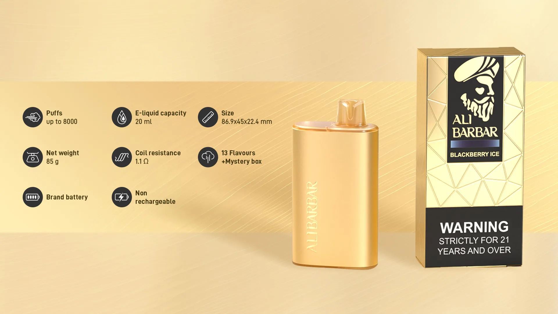 Rich 8000 PUFFS Electronic Cigarettes