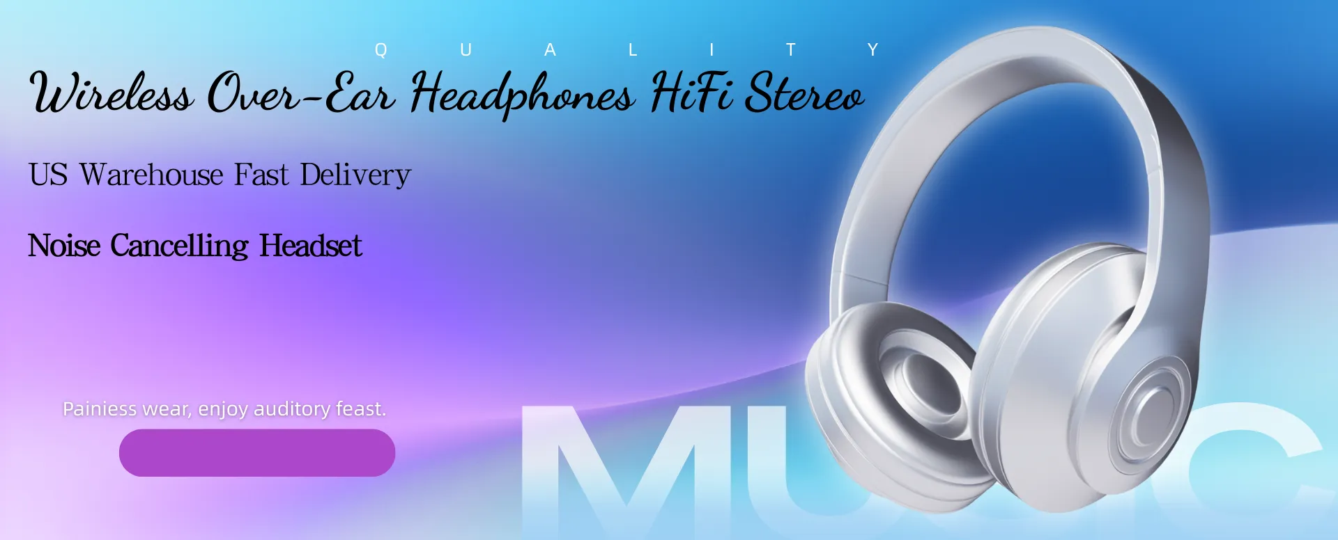 Wireless Over-Ear Headphones HiFi Stereo1