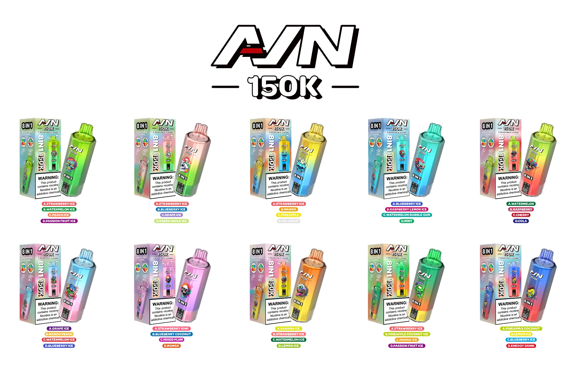Aivono Aim Avn 150k Disposable Vape with 4 flavors
