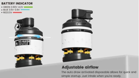 Disposable Nicotine Vape Adjustable Airflow