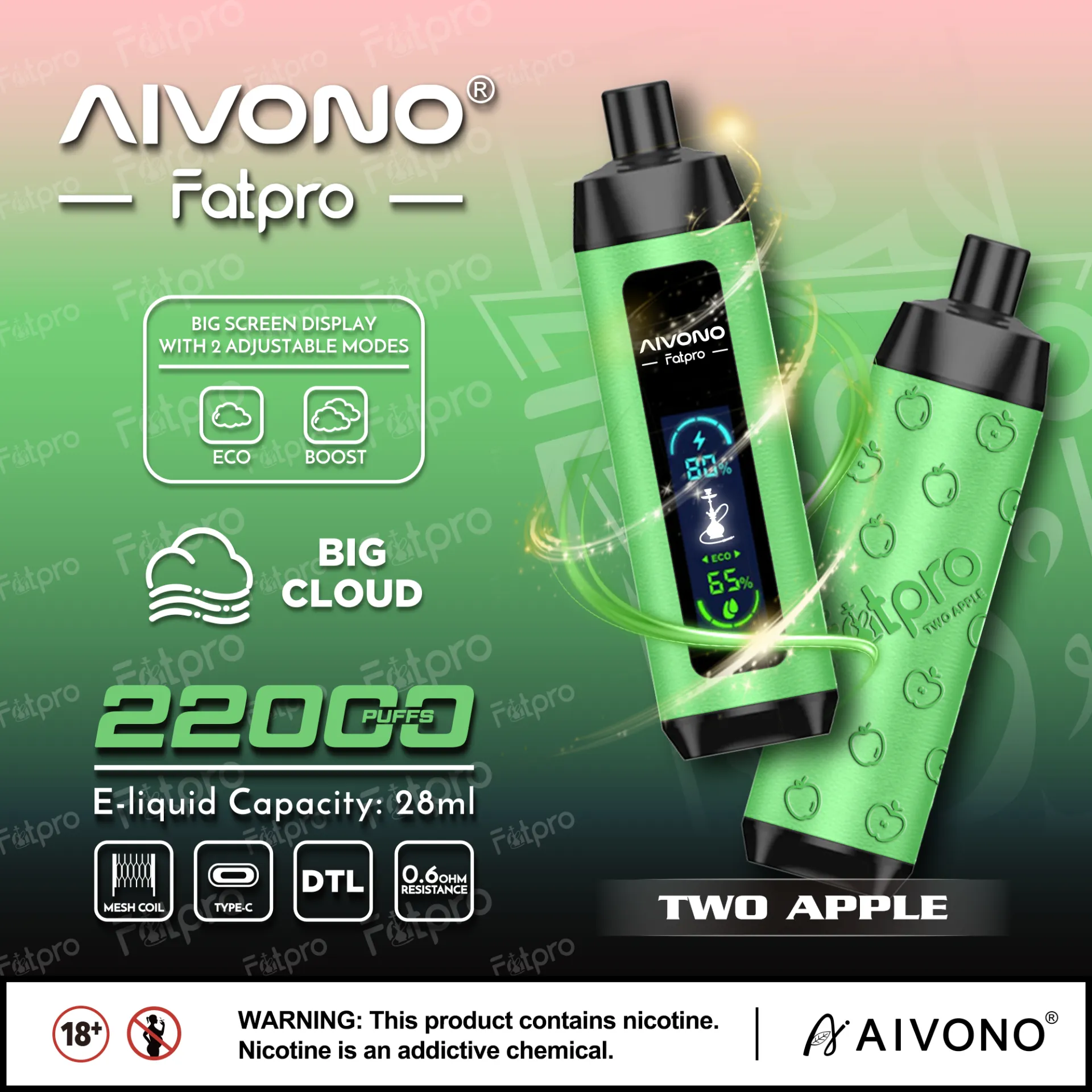Advanced LED Vape with Touch Screen Control | Smart Vaping Experience