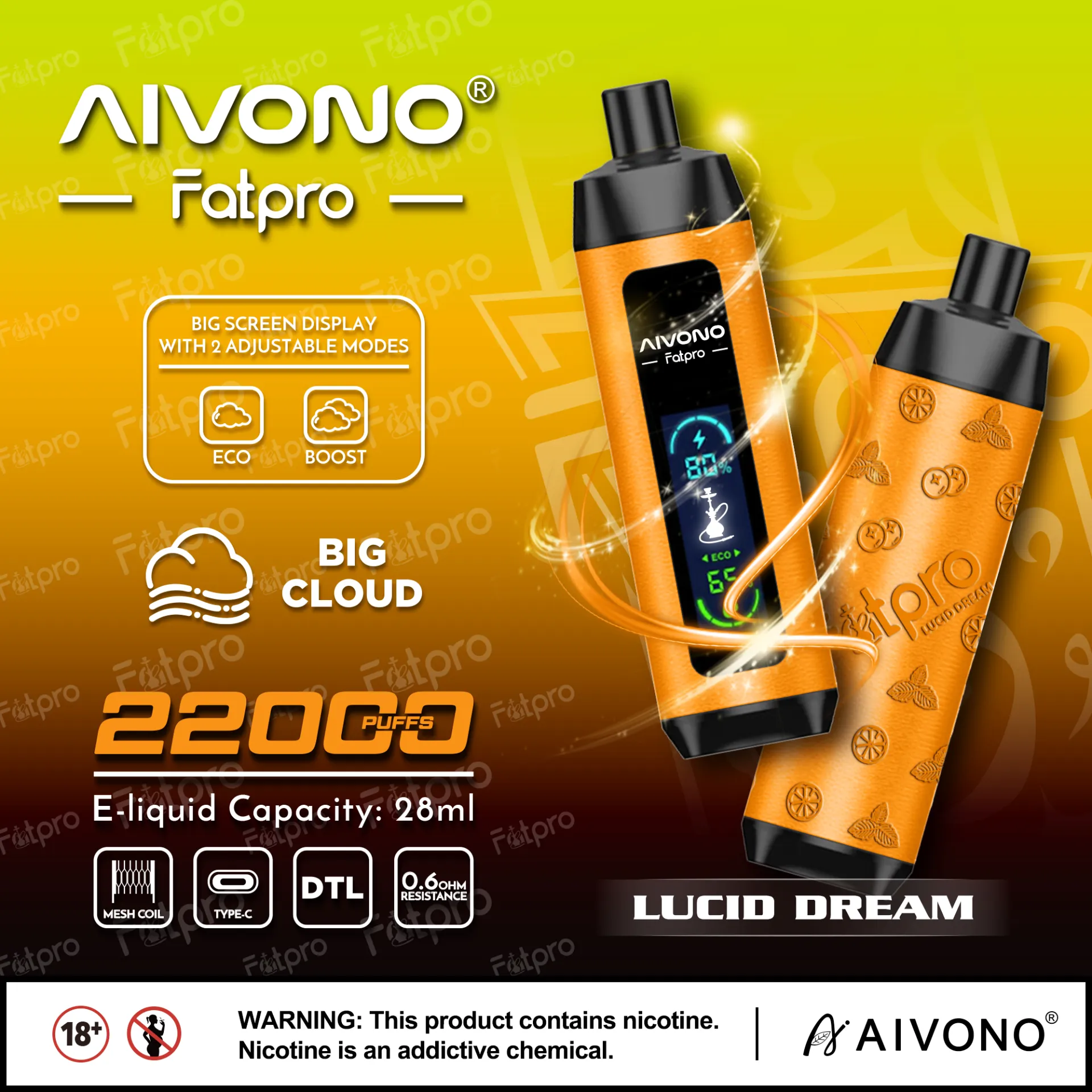 Advanced LED Vape with Touch Screen Control | Smart Vaping Experience