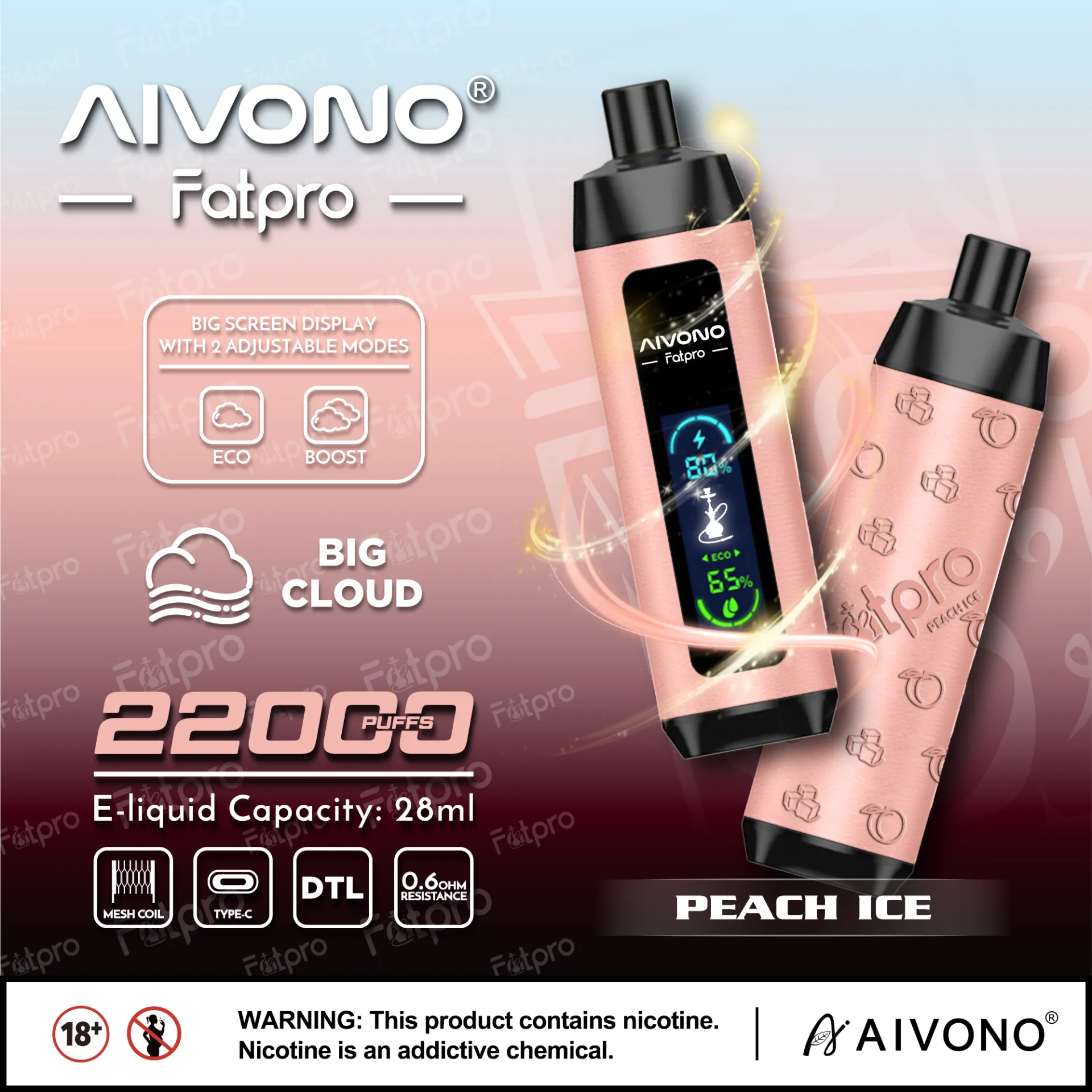 Advanced LED Vape with Touch Screen Control | Smart Vaping Experience