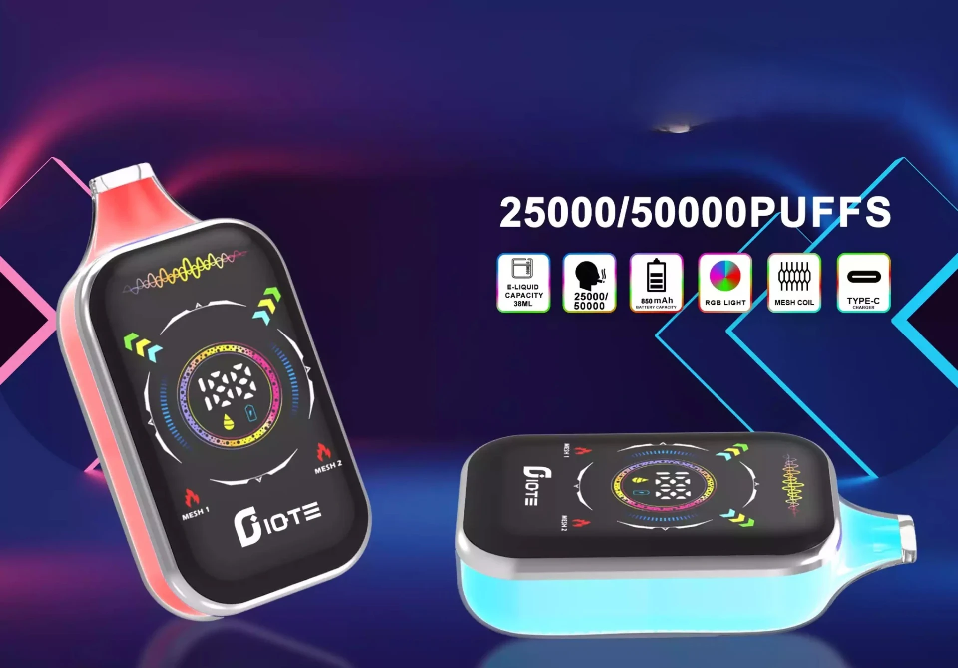 Newest Disposable Vape 50000 Puffs High Puff Count