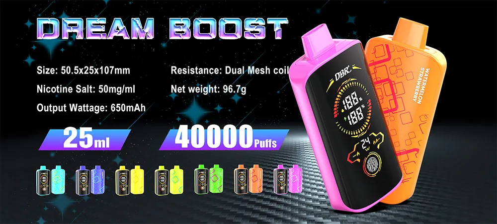 New Disposable Vape 2025 DBR Dream Boost 40000 Puff