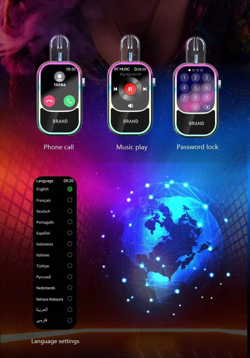 2025 Smart Watch Vape Pod System -X Pod