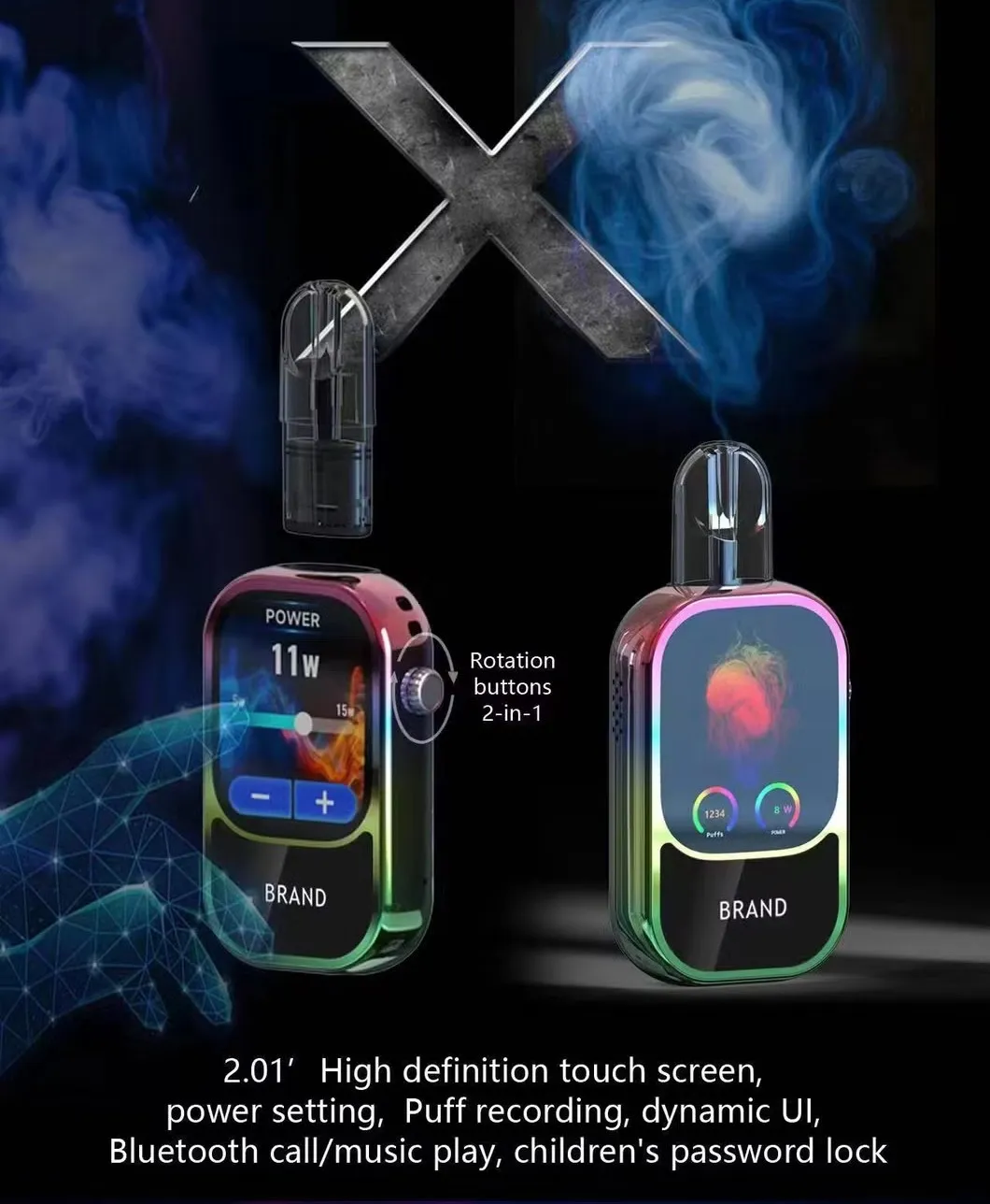2025 Smart Watch Vape Pod System -X Pod