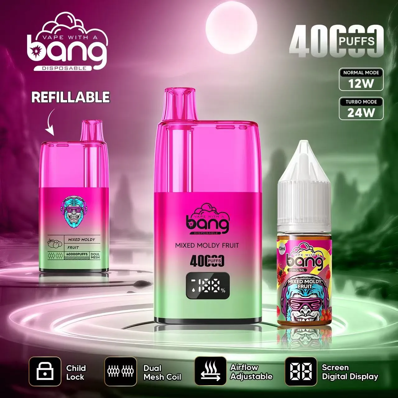 Bang 40000 Refillable Vape With Child-Proof Lock