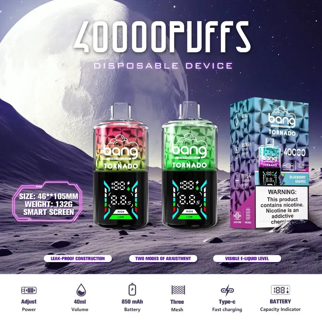 Bang Tornado 40000 Puffs Disposable Vape With Dual Flavors