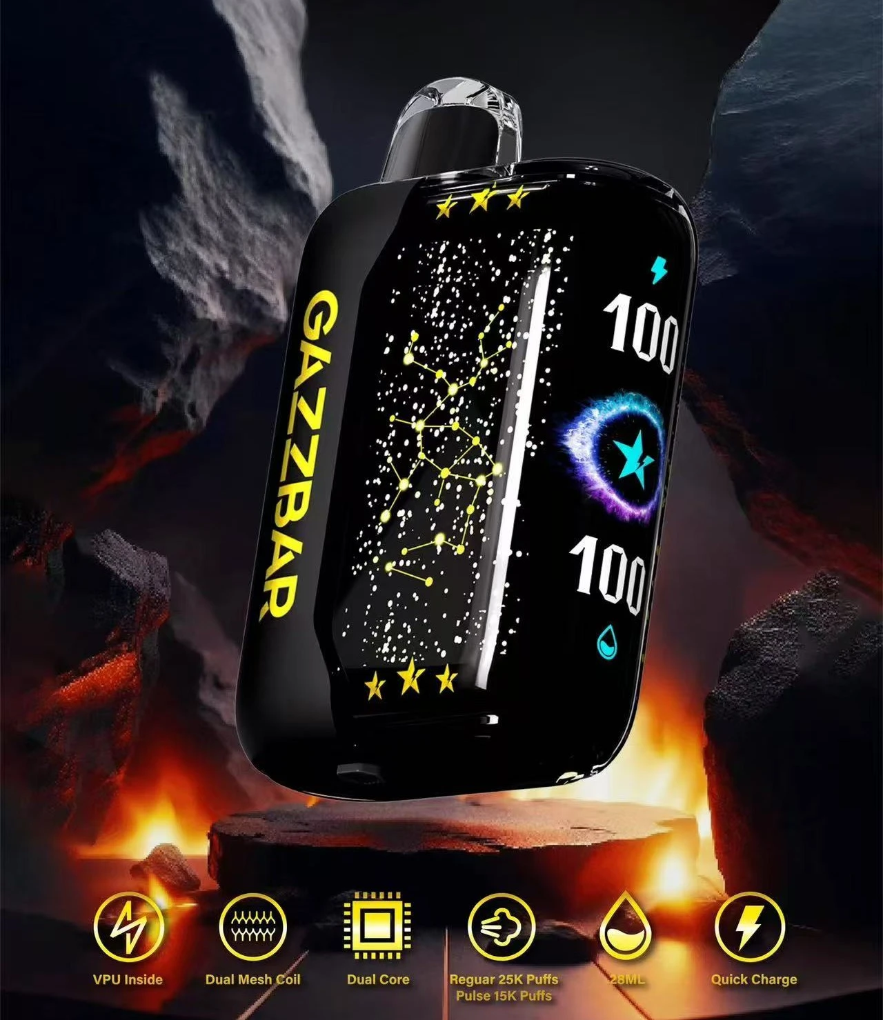 gazzbar turbo 30000 puff disposable vape