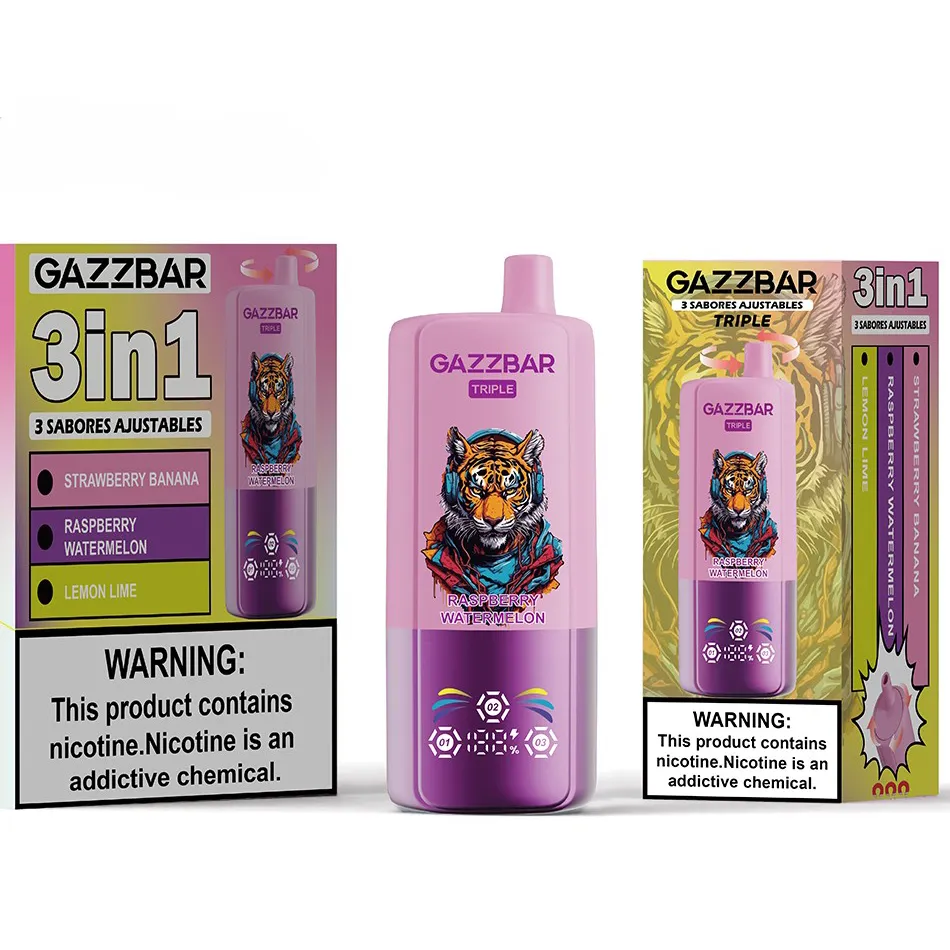 Gazzbar Triple Flavors 60k Puff Disposable Vape with Type-C?