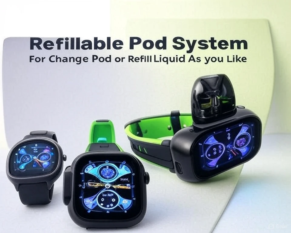 2024 Wholesale Refillable Pod System S10 Smart Watch Vape
