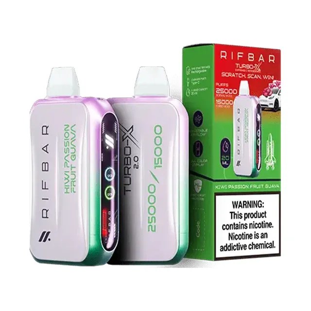 Rifbar Turbo X 25k Puff Disposable Vape: Long-Lasting Power?
