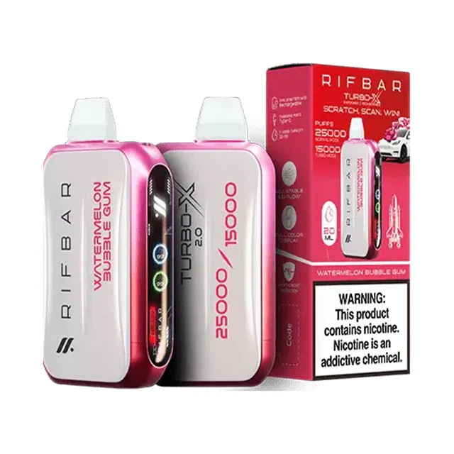 Rifbar Turbo X 25k Puff Disposable Vape: Long-Lasting Power?