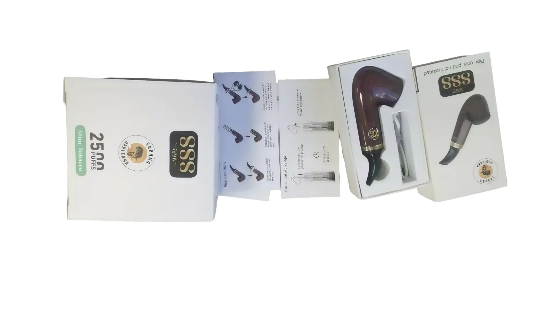 2025 New Creative Pipe Style Open Pod Vape