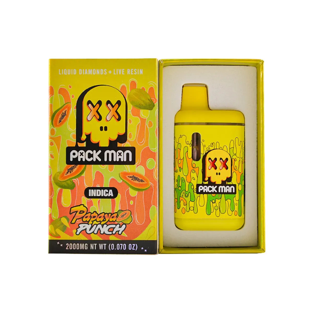 Packman 2g Disposable Live Resin With LED Screen | USB-C