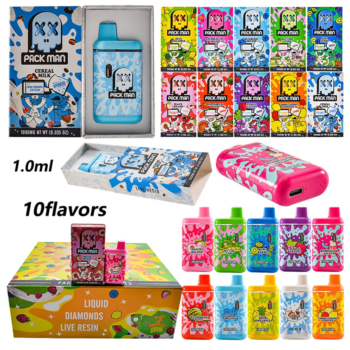 Packman 1g Disposable CBD Vape pen -Empty Carts