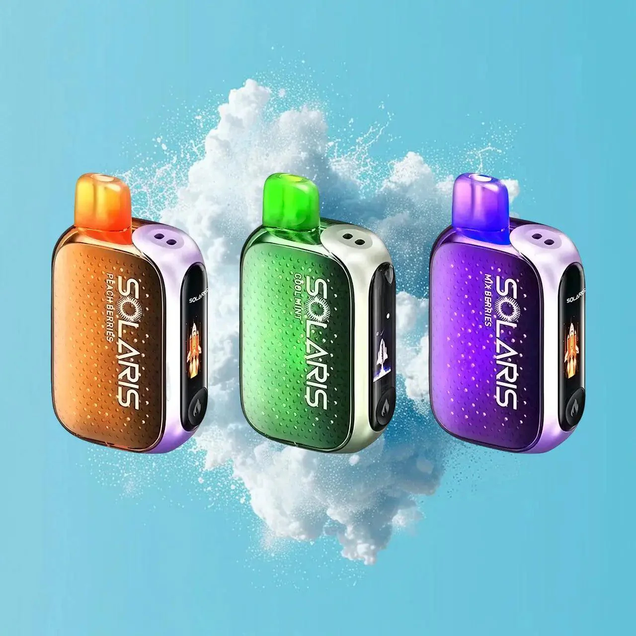 Solaris 25k Puff Disposable Vape With Solar Charging