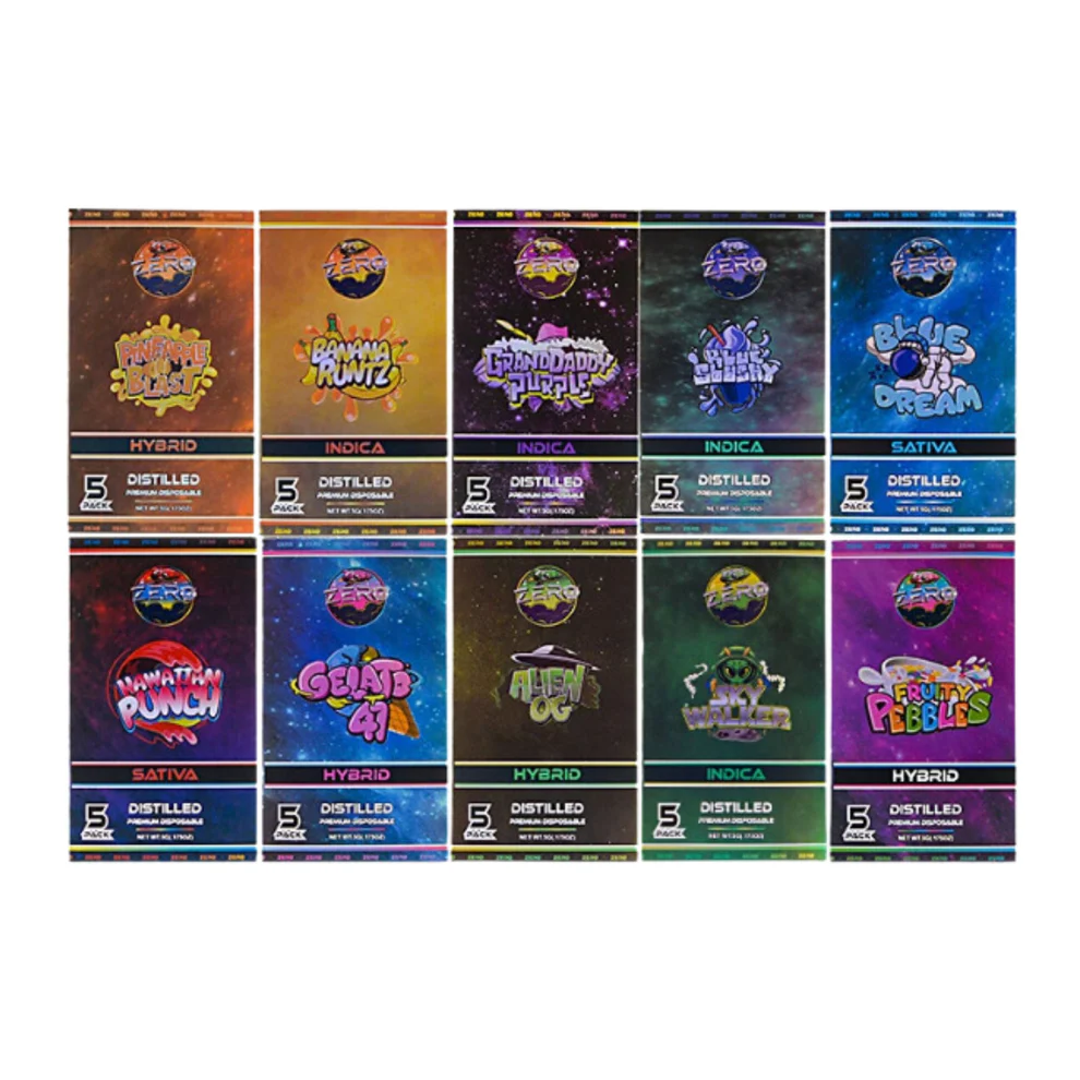 Zero Gravity Disposables Cbd Vape -Empty Carts