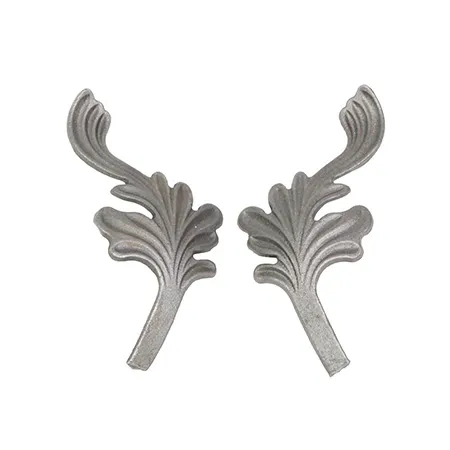 wrought iron flowers and leaves