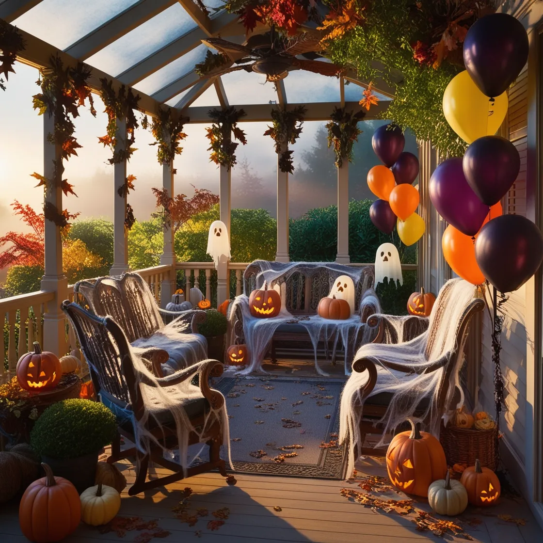 Horror Sunroom: DIY your holiday theme in two days