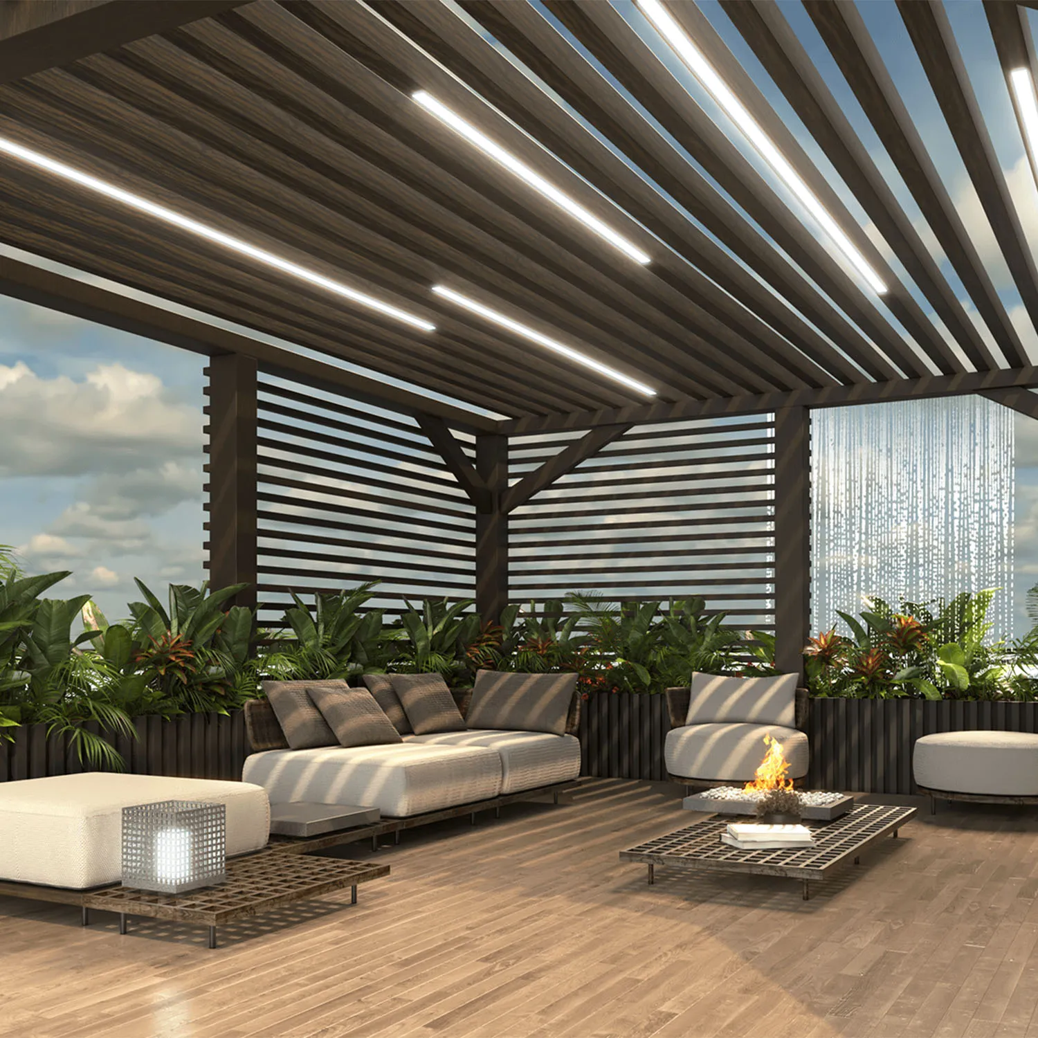 The Magic Behind Electric Blind Gazebos: Light and Water Management