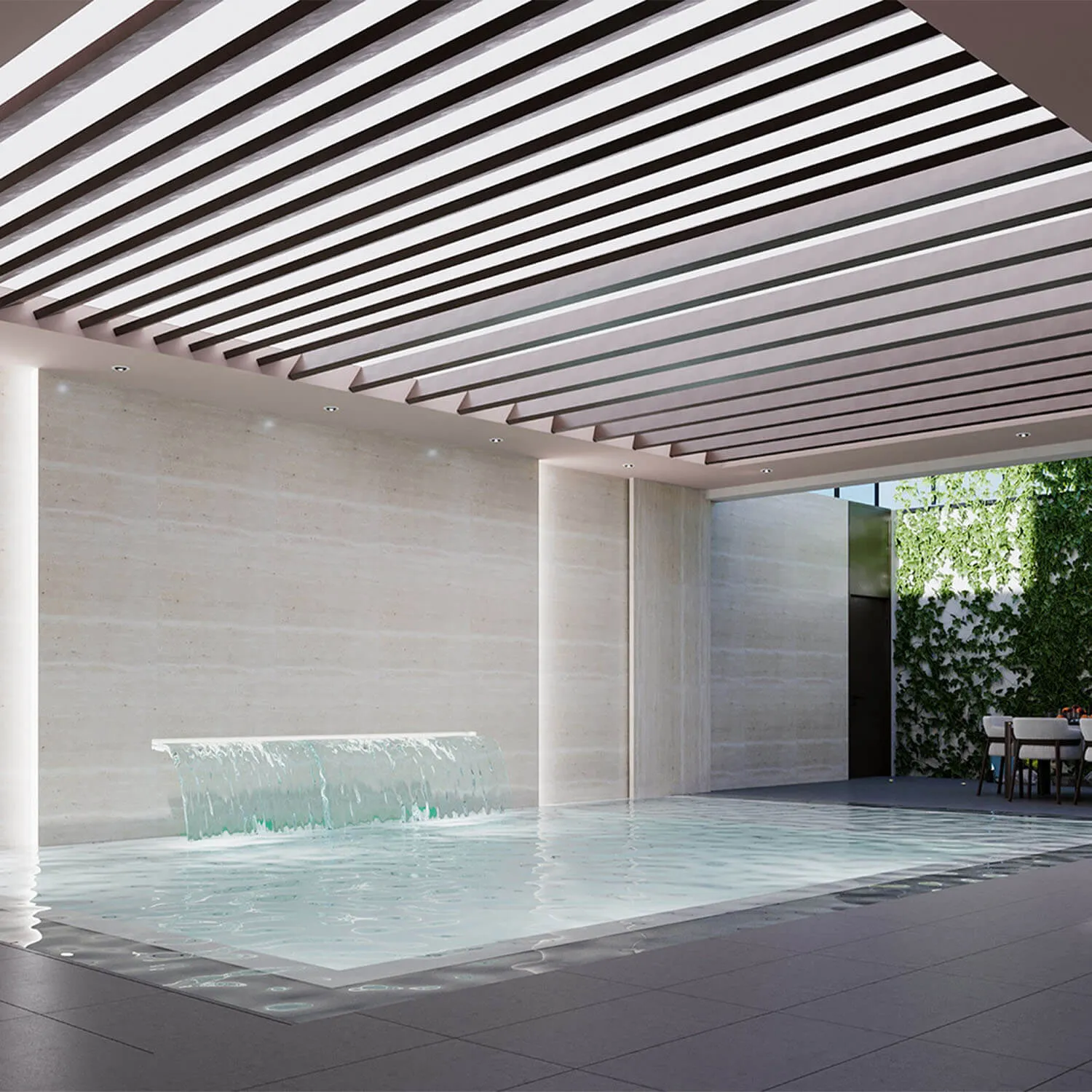 A Great Partner For Outdoor Parties Louvered Smart Pergola