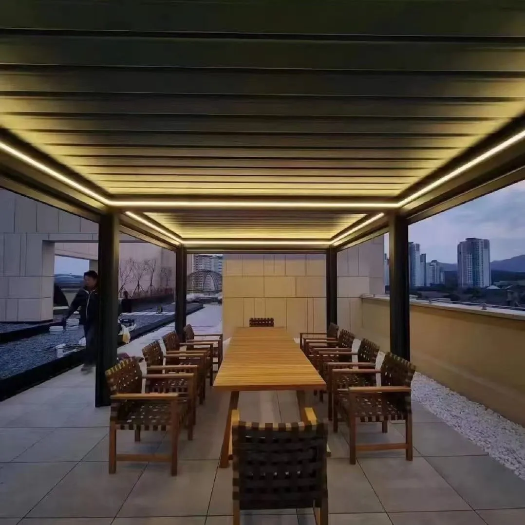 A Great Partner For Outdoor Parties Louvered Smart Pergola