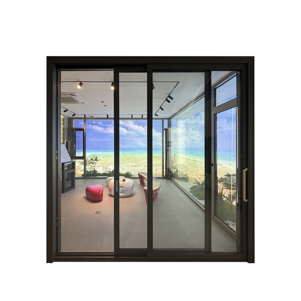Big Sliding Doors Double Tempered Glass