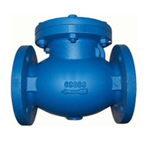 Check valve with flange pressure drop