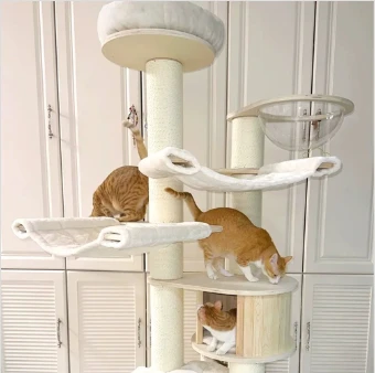 Flower Cat Tree provides entertainment options for cats