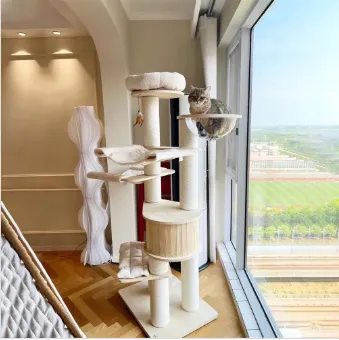 Flower Cat Tree provides entertainment options for cats