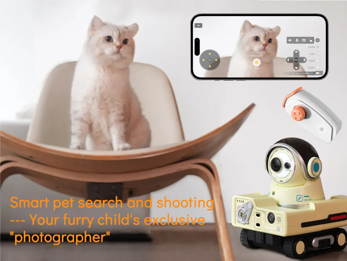 Al Smart Pet V-Logging Camera With Motion Tracking For Pet