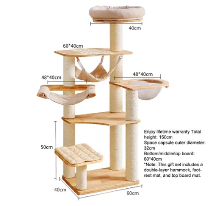 Modern cat tree provides fun for cats
