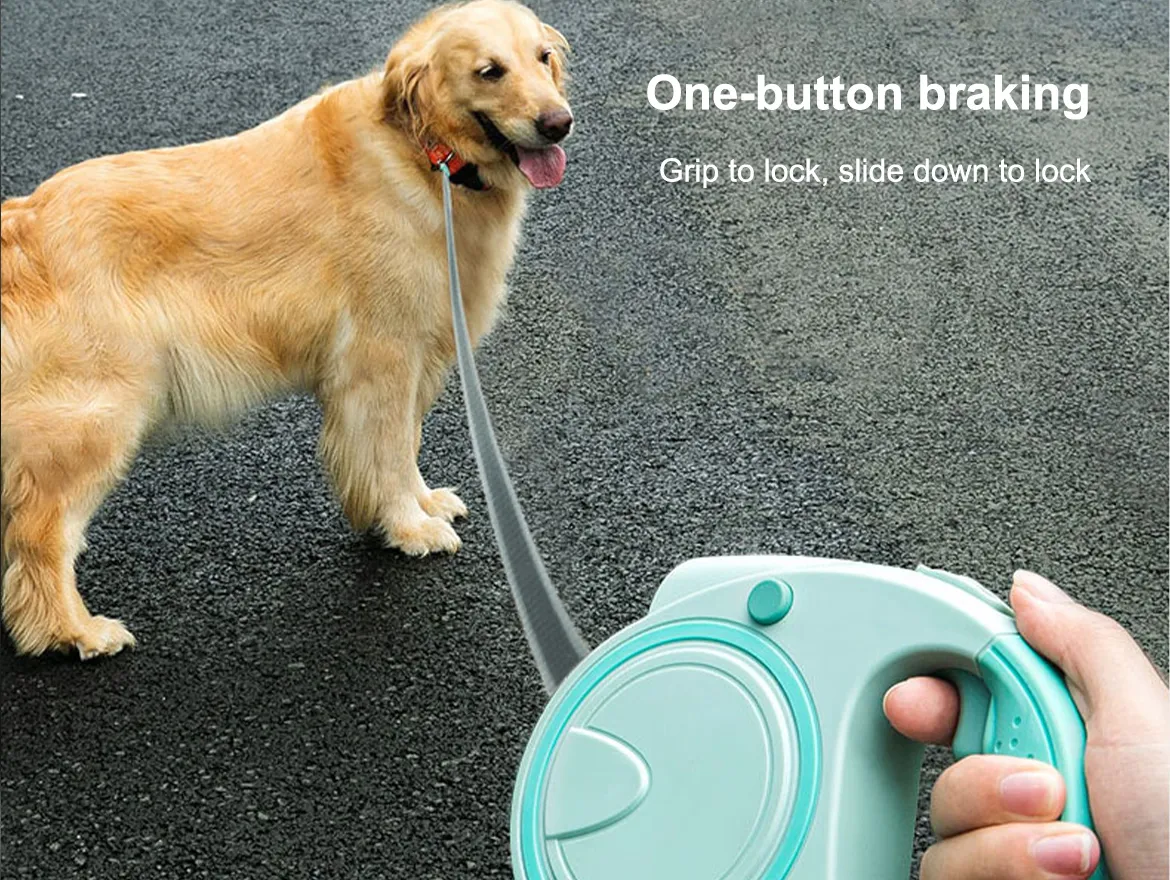 Lightweight Durable Dog Walking Retractable Dog Leash