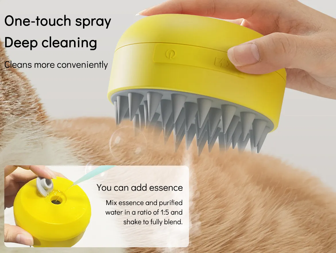 Pet Brush For Dogs/Cats Grooming Shedding Massage Bath