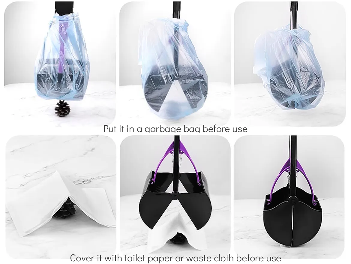 Convenient Outdoor Pet Poop Picker Easy Use Portable Pet Waste Scooper