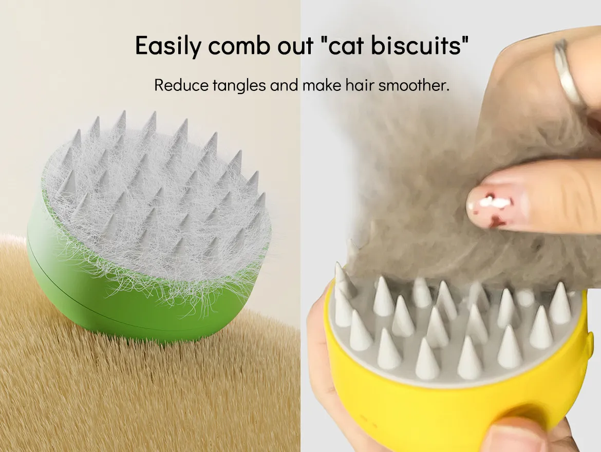 Pet Brush For Dogs/Cats Grooming Shedding Massage Bath