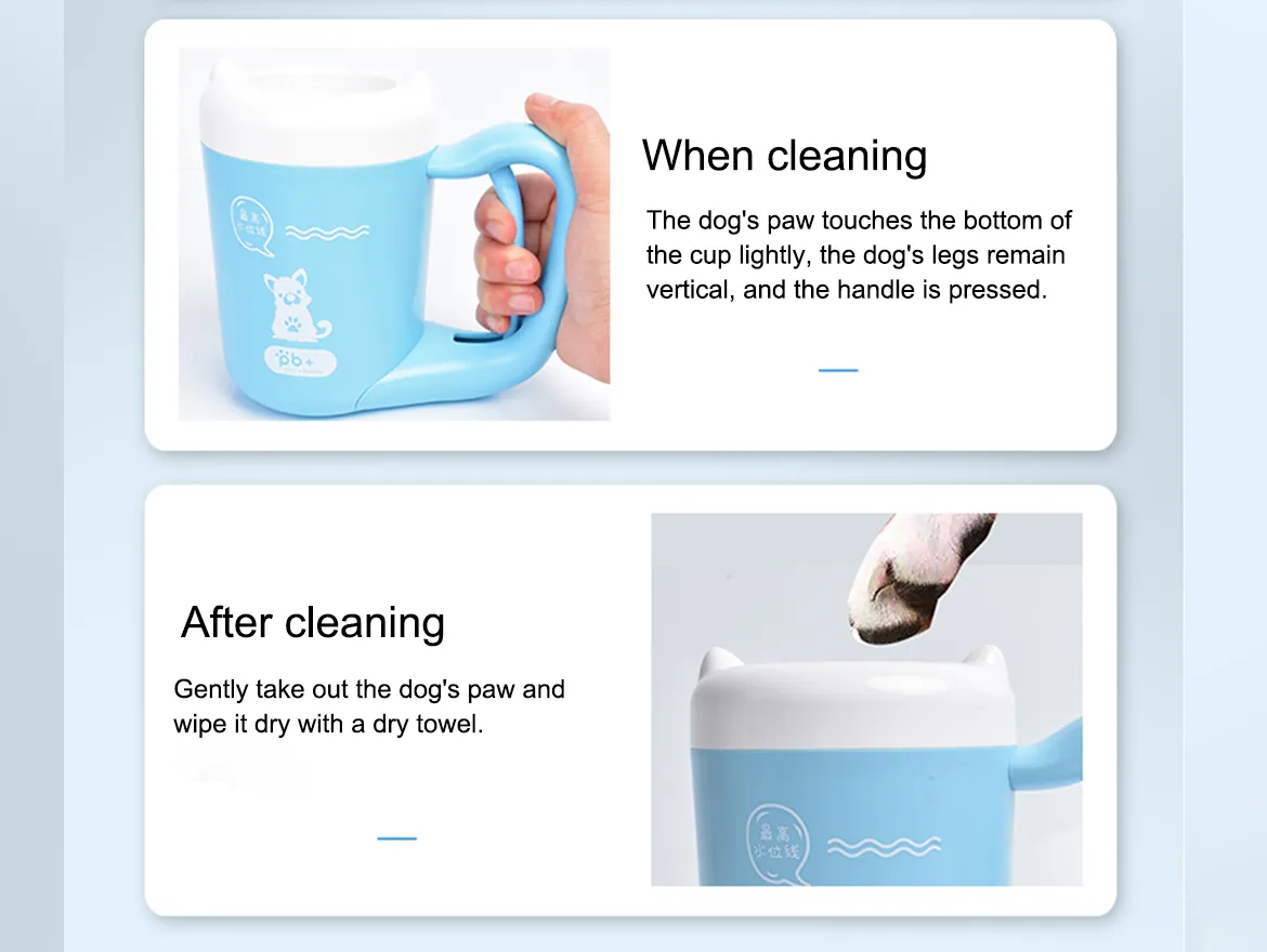 Easy And Simple Portable Paw Cleaner For Dogs