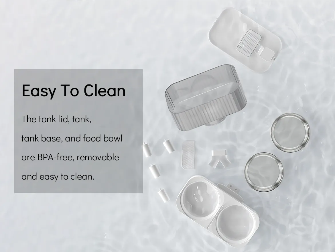 Pet Smart Feeder App Control 5L Double Stainless Steel Bowl