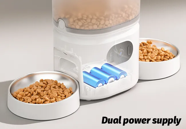 5L Automatic Cat Feeder with Three Camera, Night Vision, APP Control