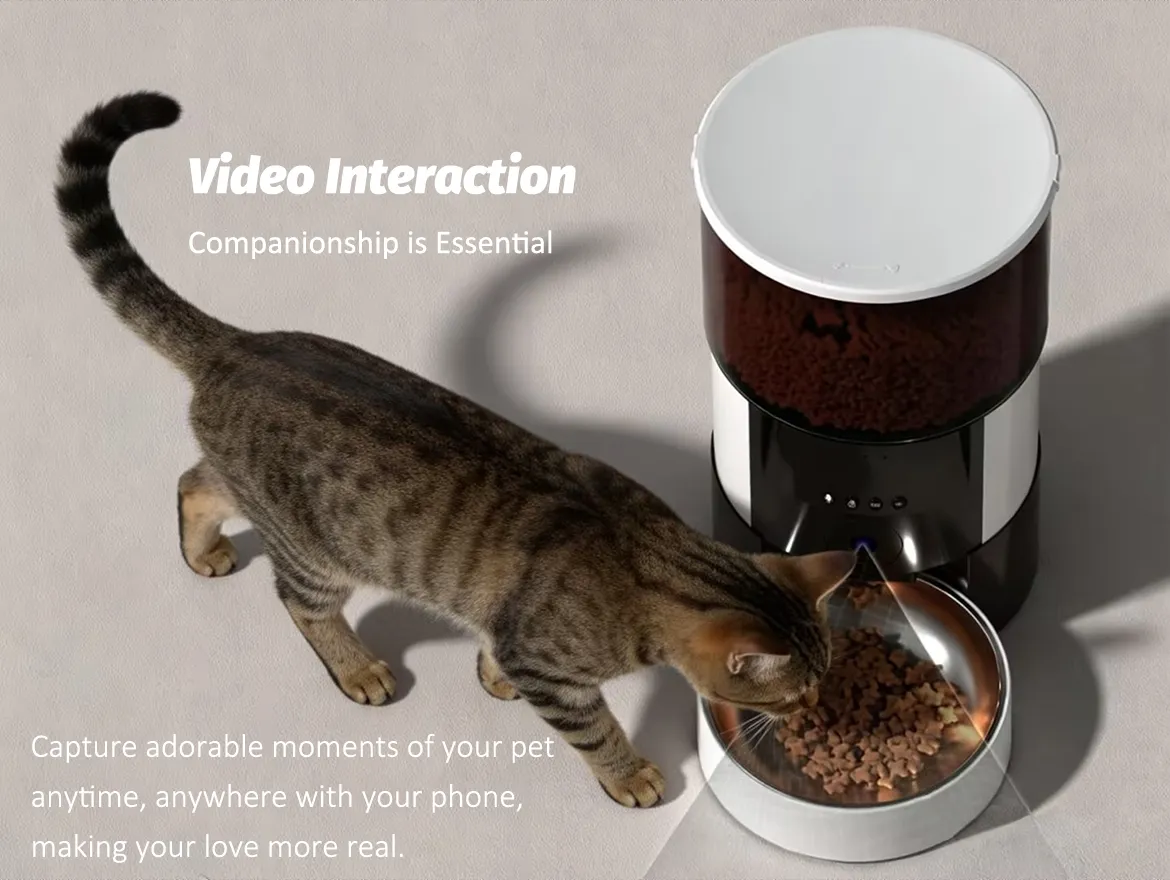 Automatic Pet Feeder with Camera and App Timed Cat Feeder