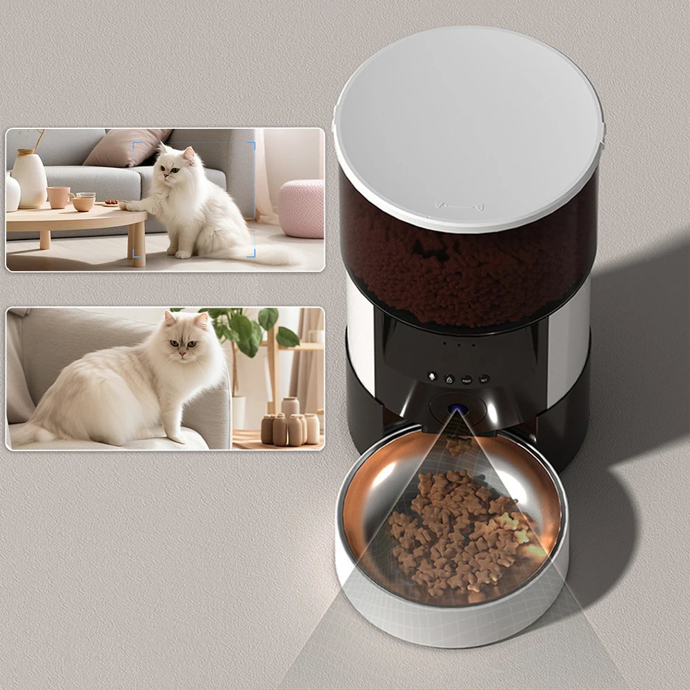 Automatic Pet Feeder with Camera and App Timed Cat Feeder
