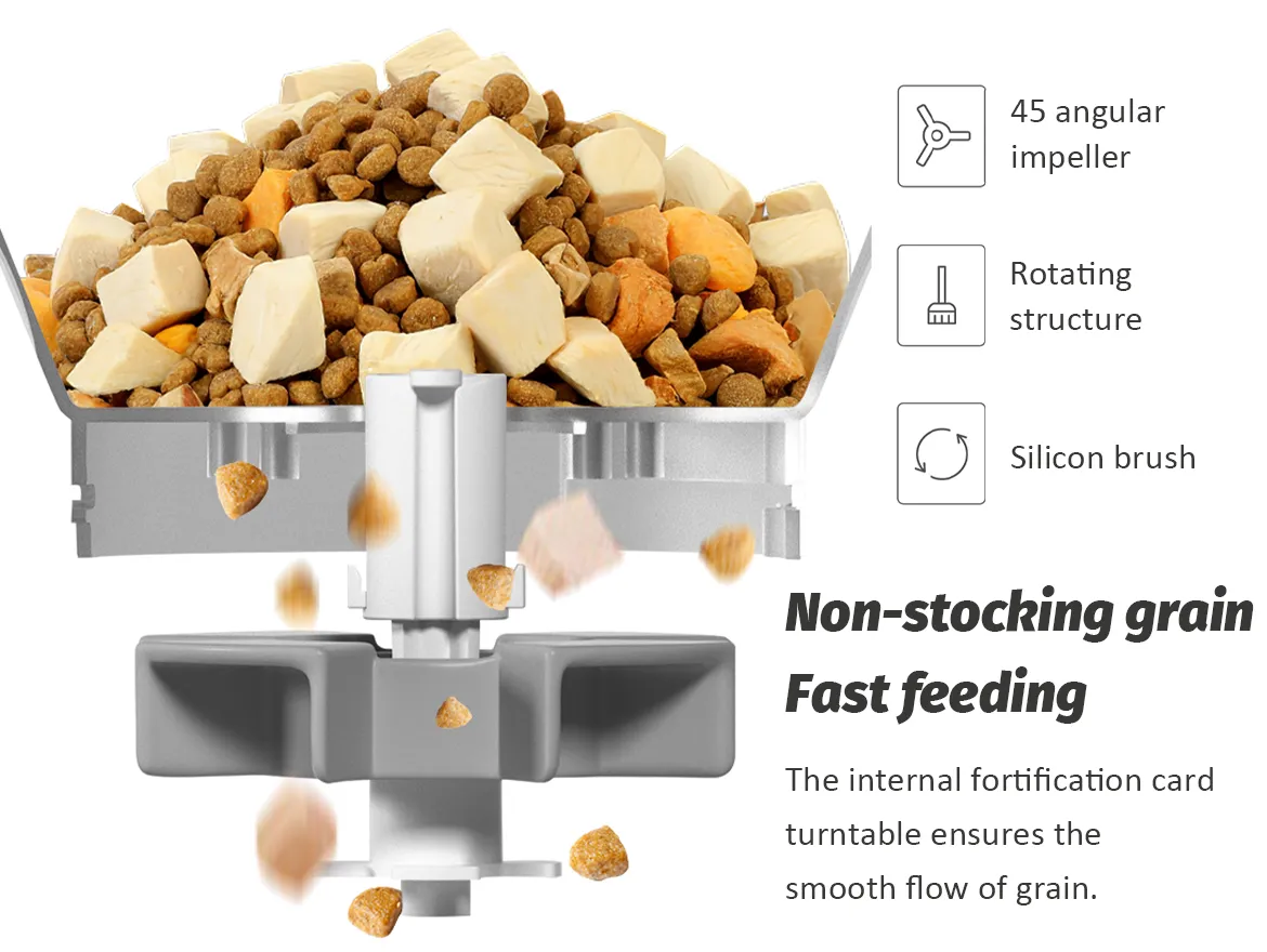 Automatic Cat Feeder with Camera App-Controlled Scheduled Feeding
