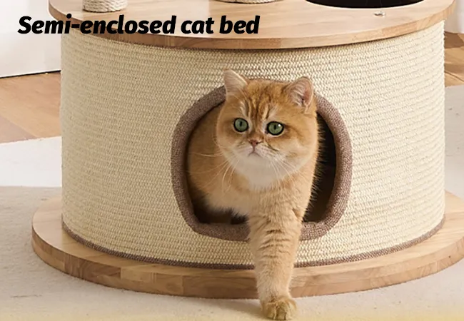 Modern Cat Tree Tower With Space Capsule and Top Bed