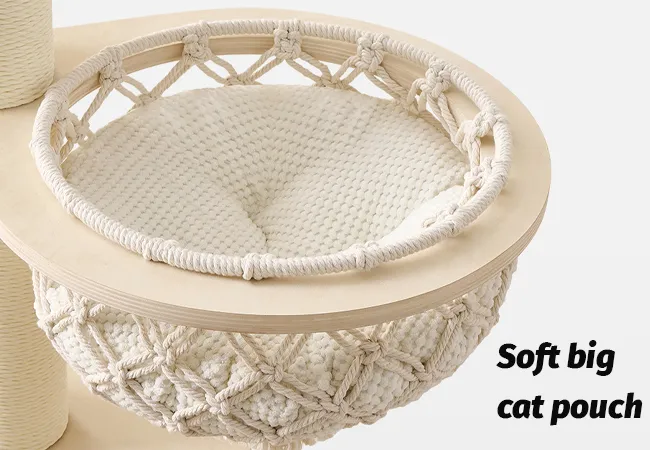Modern Multi-Level Cat Tree Tower with Swing Hammock