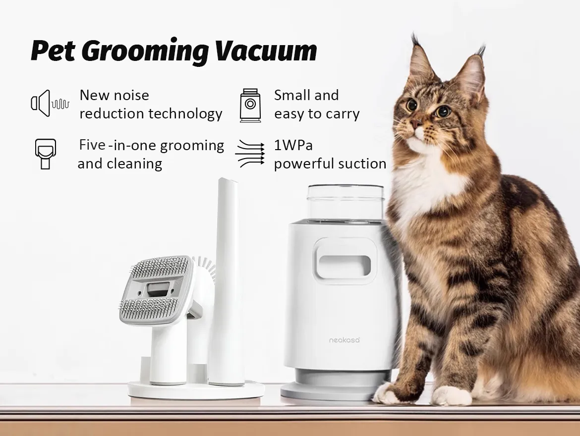 Lightweight Portable Pet Grooming Kit Low Noise Pet Hair Remover