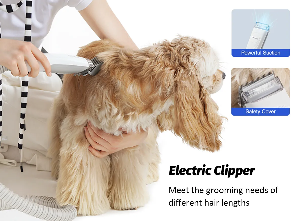 Lightweight Portable Pet Grooming Kit Low Noise Pet Hair Remover