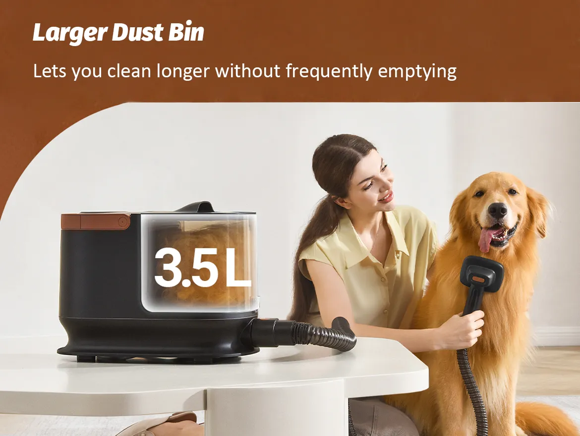 3.5L Capacity Pet Grooming Kit with 13000kpa Strong Suction